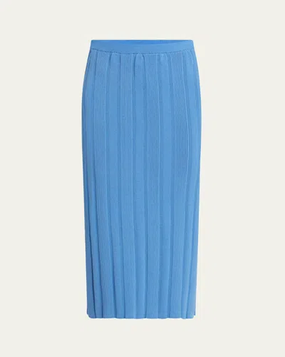 Proenza Schouler Ryanne Column Rib Skirt In Blue