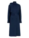Proenza Schouler Sabina Trench Coat In Blue
