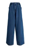 Proenza Schouler Salome Oversized Rigid High-rise Wide-leg Jeans In Medium Wash