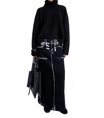 Proenza Schouler Sandra Turtleneck Sweater In Black