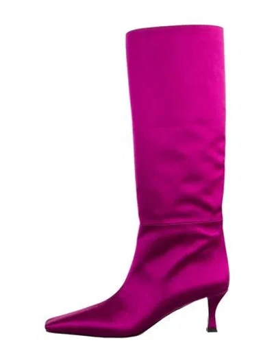 Pre-owned Proenza Schouler Satin Boots In Pink
