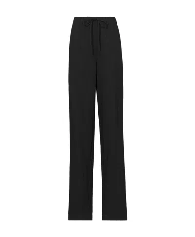 Proenza Schouler Satin Casual Pants In Black