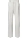 Proenza Schouler Savannah Pant In Wool Gabardine Suiting In Neutrals