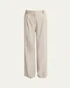 Proenza Schouler Savannah Wool Gabardine Suiting Pants In Taupe