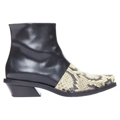 Proenza Schouler Scaled Leather Cuban Ankle Boot In Multi