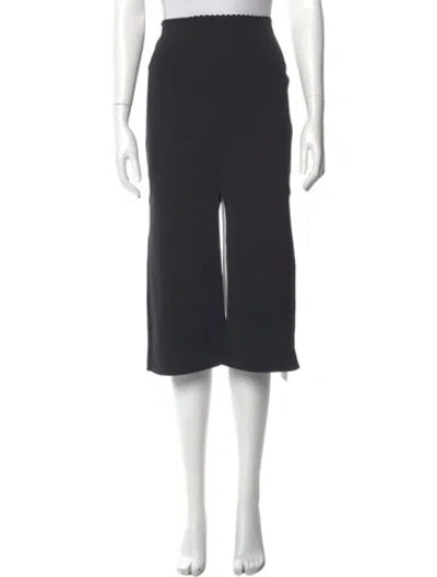 Pre-owned Proenza Schouler Scalloped Accent Midi Length Skirt In Gray