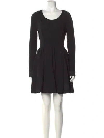 Pre-owned Proenza Schouler Scoop Neck Mini Dress In Black