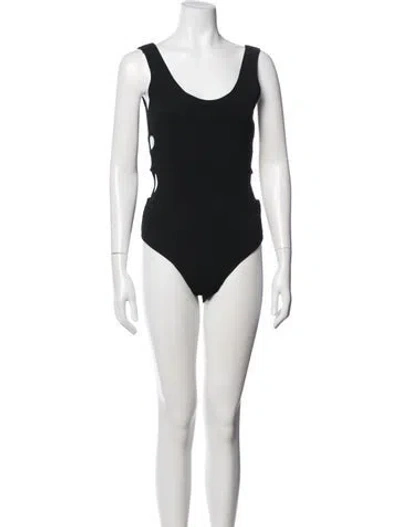 Pre-owned Proenza Schouler Scoop Neck Sleeveless Bodysuit In Black