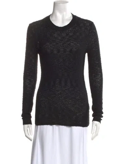 Pre-owned Proenza Schouler Scoop Neck Sweater In Black
