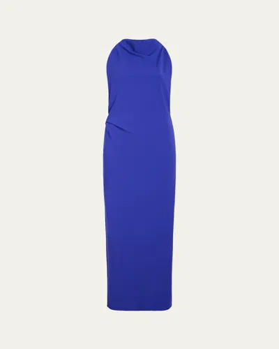 Proenza Schouler Selena Twisted-strap Open-back Maxi Dress In Blue