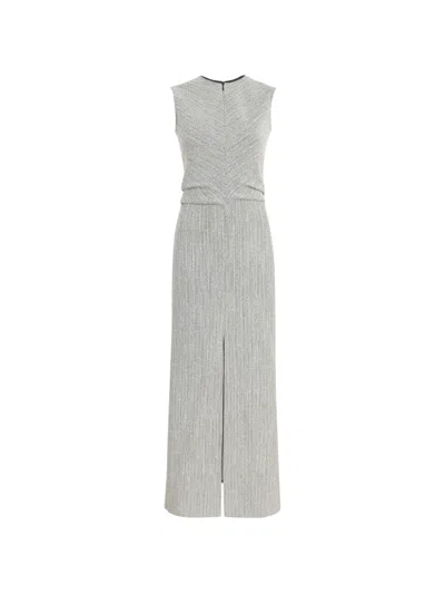 Proenza Schouler Selene Slit Dress In Gray