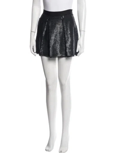 Pre-owned Proenza Schouler Sequin Mini Skirt In Black