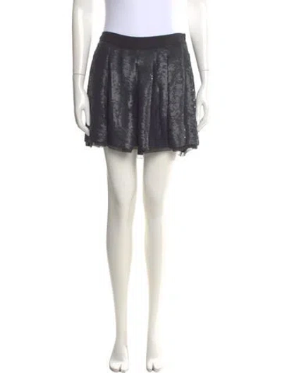 Pre-owned Proenza Schouler Sequin Mini Skirt In Multi