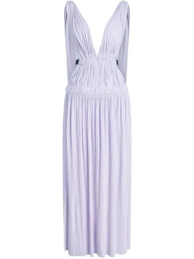 Proenza Schouler Serra Dress In Matte Jersey- Lilac In Pink