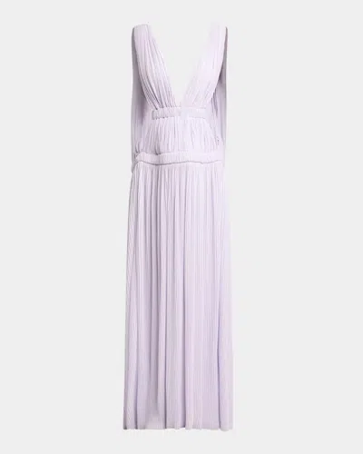 Proenza Schouler Serra Dress In Matte Jersey- Lilac In Pink