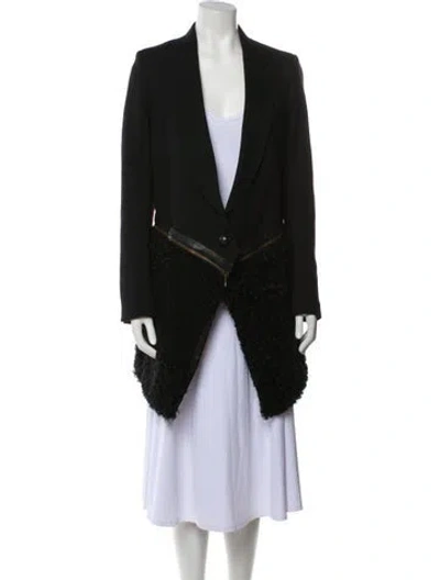 Pre-owned Proenza Schouler Shearling Fur Jacket In Black