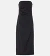 Proenza Schouler Shira Strapless Matte Dress In Black