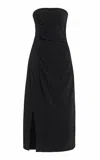 Proenza Schouler Shira Strapless Matte Dress In Black