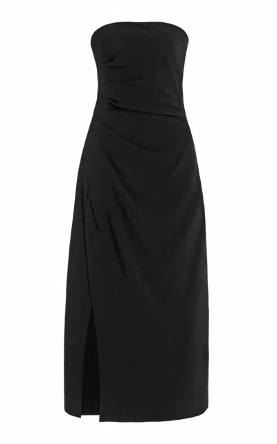 PROENZA SCHOULER SHIRA STRAPLESS CREPE MIDI DRESS