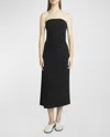 Proenza Schouler Shira Strapless Matte Dress In Black