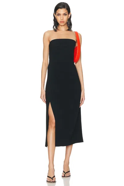 Proenza Schouler Shira Strapless Matte Dress In Black