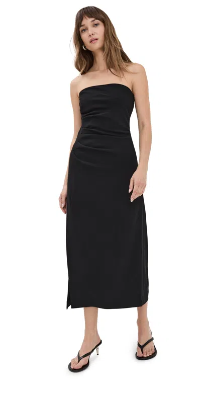 Proenza Schouler Shira Strapless Matte Dress In Black