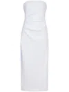 Proenza Schouler Shira Strapless Midi Dress In White