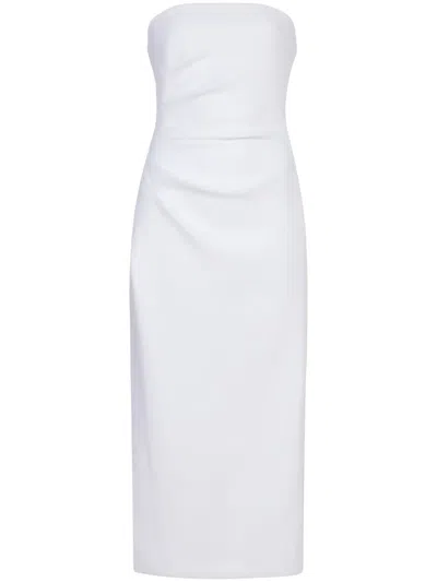Proenza Schouler Shira Strapless Midi Dress In White