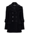 Proenza Schouler Rowen Coat In Eco Double Face Wool In Black