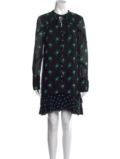 Pre-owned Proenza Schouler Silk Knee-length Dress In Black