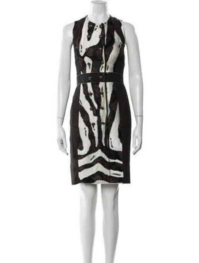 Pre-owned Proenza Schouler Silk Knee-length Dress In Black
