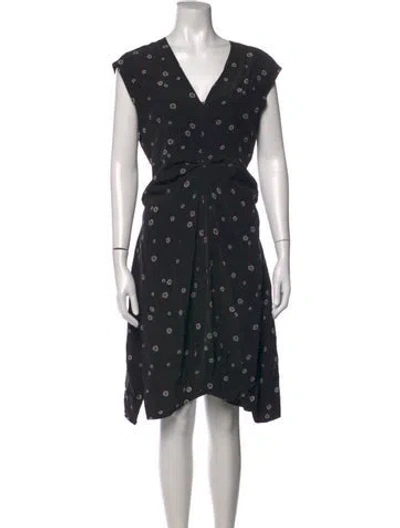Pre-owned Proenza Schouler Silk Knee-length Dress In Black