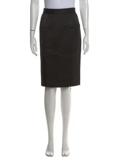 Pre-owned Proenza Schouler Silk Knee-length Skirt In Black