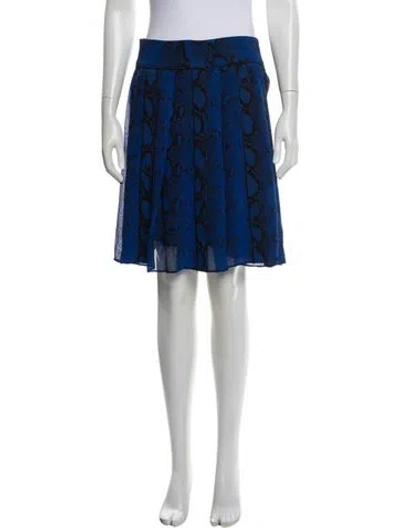 Pre-owned Proenza Schouler Silk Knee-length Skirt In Blue