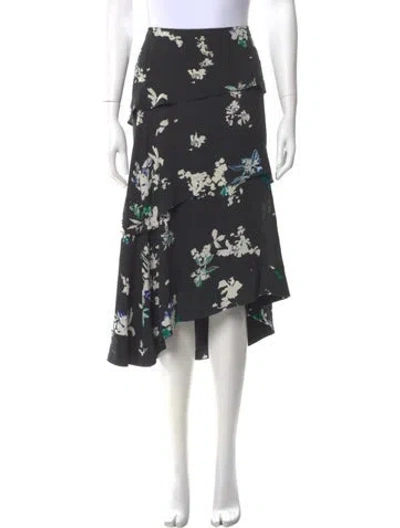 Pre-owned Proenza Schouler Silk Knee-length Skirt In Multi
