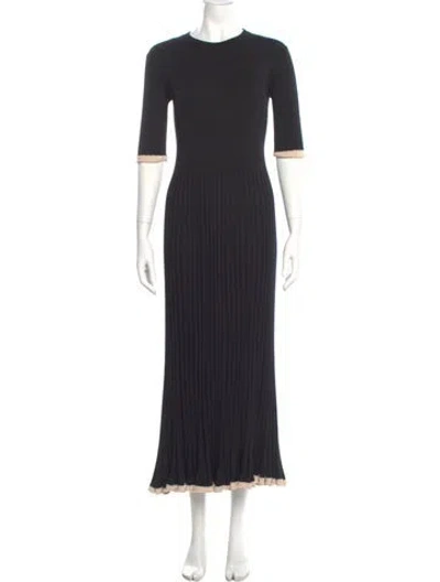 Pre-owned Proenza Schouler Silk Long Dress In Black
