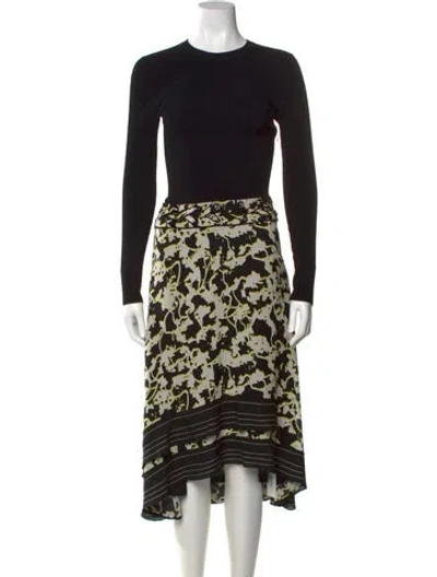 Pre-owned Proenza Schouler Silk Long Dress In Black