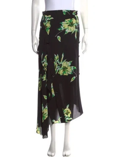 Pre-owned Proenza Schouler Silk Long Skirt W/ Tags In Multi