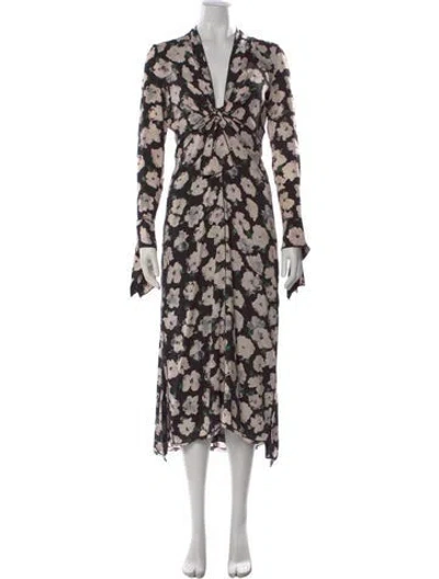 Pre-owned Proenza Schouler Silk Midi Length Dress