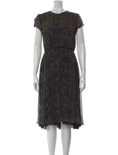 Pre-owned Proenza Schouler Silk Midi Length Dress In Multi