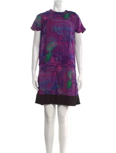 Pre-owned Proenza Schouler Silk Mini Dress In Black