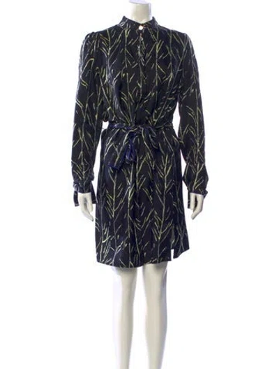 Pre-owned Proenza Schouler Silk Mini Dress In Black