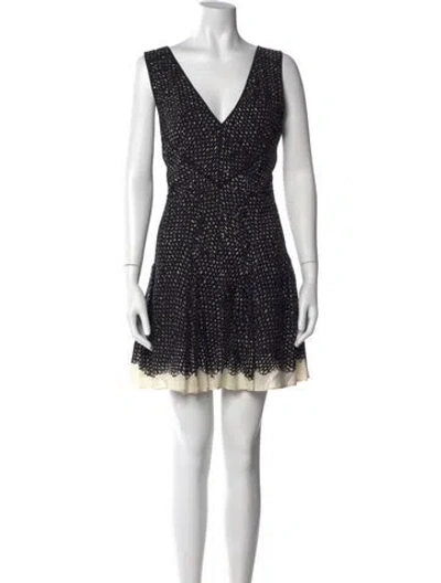 Pre-owned Proenza Schouler Silk Mini Dress In Black