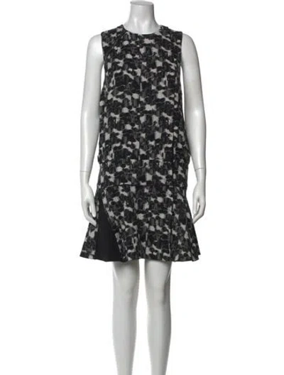 Pre-owned Proenza Schouler Silk Mini Dress In Black