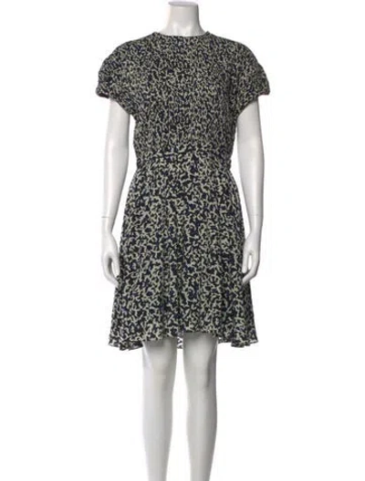 Pre-owned Proenza Schouler Silk Mini Dress In Black