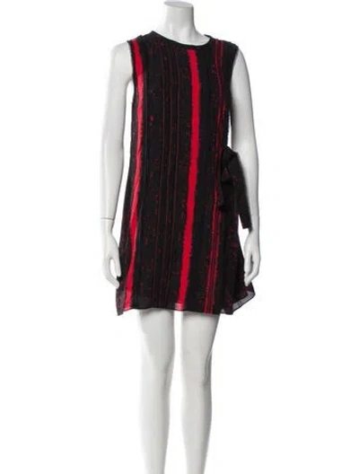 Pre-owned Proenza Schouler Silk Mini Dress In Black