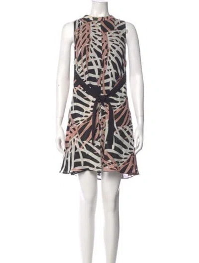 Pre-owned Proenza Schouler Silk Mini Dress In Black