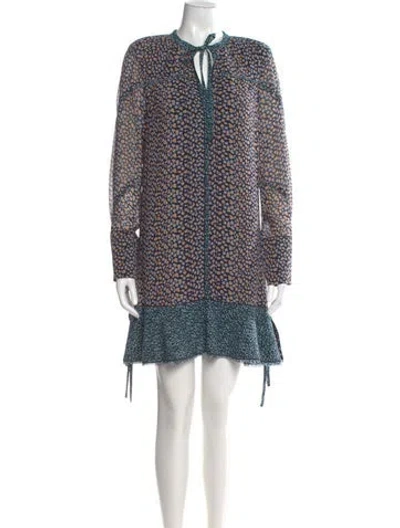Pre-owned Proenza Schouler Silk Mini Dress In Black