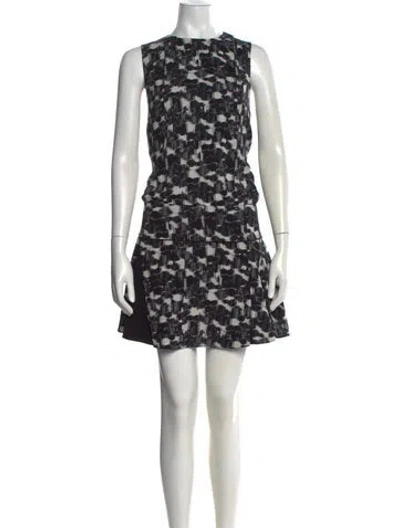 Pre-owned Proenza Schouler Silk Mini Dress In Black