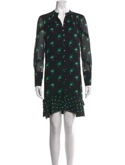 Pre-owned Proenza Schouler Silk Mini Dress In Black
